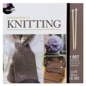 NEW. SpiceBox Introduction To Knitting Kit.